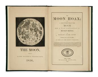SCIENCE  LOCKE, RICHARD ADAMS. The Moon Hoax; or, A Discovery that the Moon has a Vast Population of Human Beings.  1859